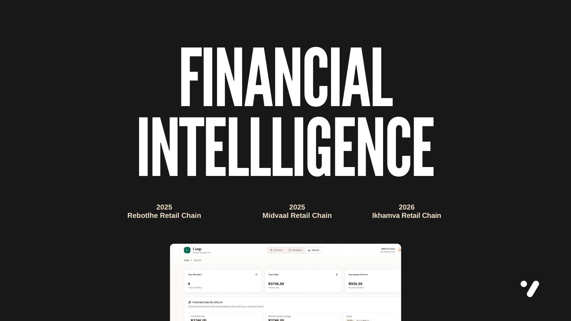 Financial Intelligence Infrastructure For Cooperative Retail Chains